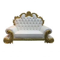 Meubles de mariage classique, canapé de mariage royal, trône pour sièges de mariée et de marié