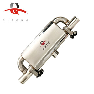 Silenciador trasero de válvula eléctrica universal de dos salidas tipo T de acero inoxidable para reacondicionamiento de automóviles deportivos - Product Image 4
