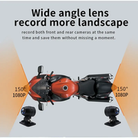 3 pouces double 1080P moto DVR 2 objectif étanche Moto caméra WiFi GPS Dash Cam avant arrière conduite enregistreur vidéo boîte noire