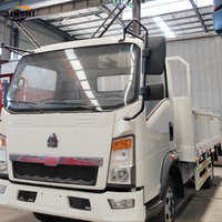 Camion léger Sinotruk Howo 4x2 avec benne à ridelles de 4,2 m, capacité de charge de 3 à 5 tonnes, Euro 2/5, livraison logistique