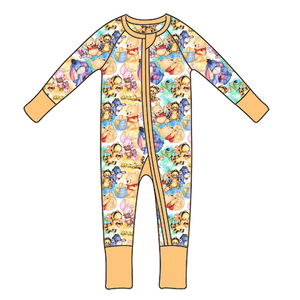 Piyama serat bambu anak-anak, baju monyet bayi bambu lembut dan nyaman bercetak gaya - Product Image 3