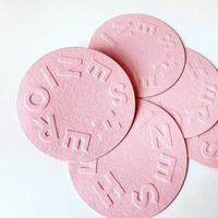 Étiquettes autocollantes en papier texturé avec logo 3D en relief, autocollants de scellage de boîtes circulaires mats en relief, vente en gros