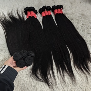 Promotion $6 Human Hair Brazilian Virgin Hair Bundles Straight 18 Inches <b>Body</b> <b>Wave</b> 100% Human Hair Weft Wholesale Factory - Product Image 1