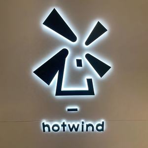 Enseigne lumineuse LED rétroéclairée, lettres en acrylique 3D avec halo métallique pour comptoir de magasin de cosmétiques, salon de beauté et présentoir de centre commercial - Product Image 5