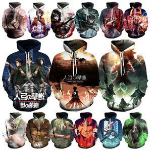Sweat-shirts imprimés en 3D Attack on Titan, nouveau style <span class=keywords><strong>2023</strong></span>, pour hommes, anime, mode décontractée pour hommes, Harajuku, pull oversize amusant - Product Image 2