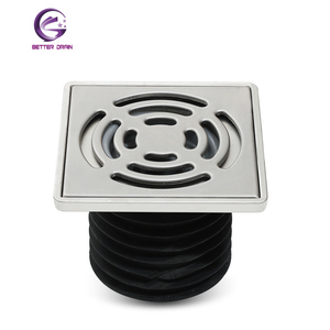 150*150mm dimensione 90mm scarico a pavimento in acciaio inox scarico a pavimento rettangolare in acciaio inox Anti odore scarico a pavimento - Product Image 3