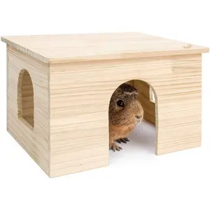 Хижина из Шиншиллы и морских свинок, деревянный домик для домашних животных с окном