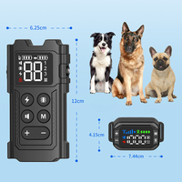 Collar de Adiestramiento para Perros 2 en 1 con GPS, Valla Inalámbrica para Exteriores, Diseño Recargable e Impermeable, Sistema de Contención Eléctrica