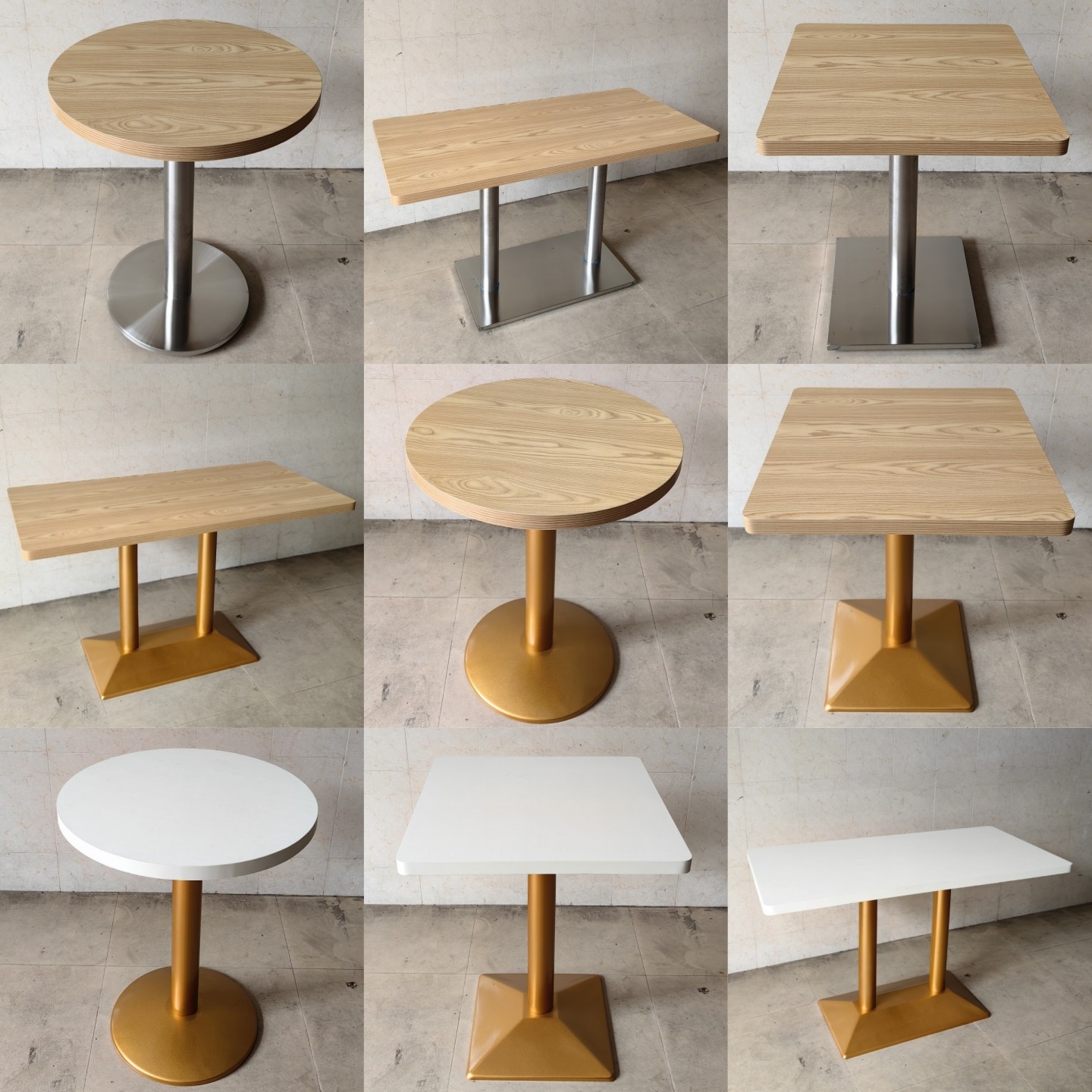 Blanco cálido con patas negras.