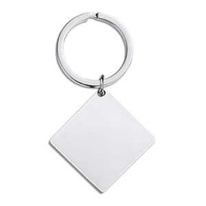 Tùy Chỉnh Cross-Biên Giới Cổ Điển Thép Không Gỉ <span class=keywords><strong>Keychain</strong></span> Thời Trang Đa-Màu Sắc Quảng Trường Kim Loại Tag Cho Kỳ Nghỉ Quà Tặng Logo Quảng Cáo - Product Image 6