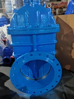 Vanne à opercule en fonte ductile GGG50 DIN3352 F4 à extrémité à bride, siège en métal dur massif, DN50-DN300 DN200 PN10 PN16, Fabrication professionnelle