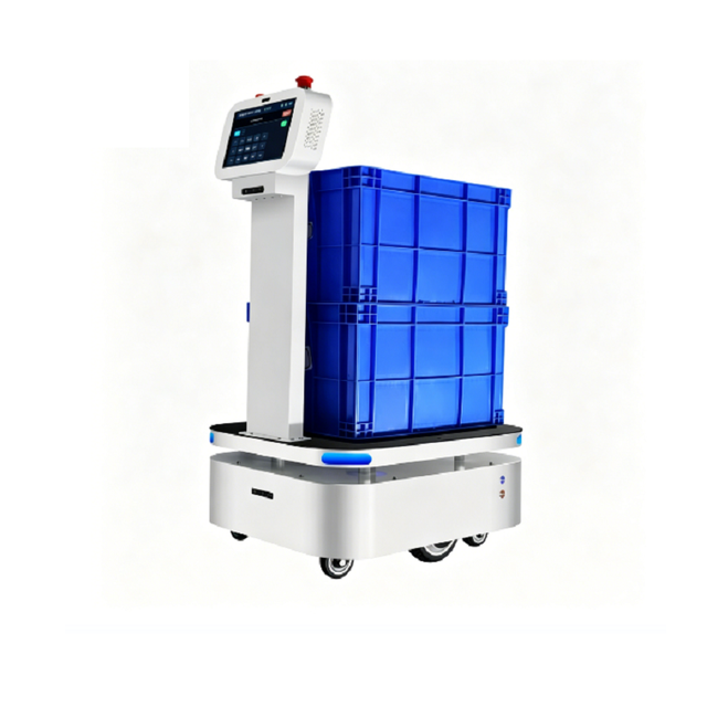 Automatic Guided Vehicle AGV Robot, Warehouse Material Handling AGV Cart for Factory Workshop Construction Machinery Parts