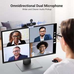 Cámara <span class=keywords><strong>Web</strong></span> UGREEN 2K Full HD 1080P con Enfoque Automático, Cubierta de Privacidad, Micrófonos Duales con Cancelación de Ruido, Corrección de Campo de Visión Ajustable, Cámara <span class=keywords><strong>Web</strong></span> para PC - Product Image 3