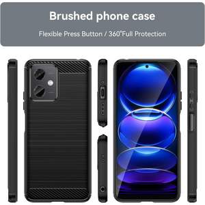 Funda para Redmi Note 12 5G, Antigolpes, Protección Contra Caídas, Flexible, de TPU, Color Negro - Product Image 5