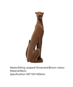 Los Fabricantes Ofrecen Decoraciones Suaves para Escritorio, Esculturas de Animales, Leopardo, Adornos para Decoración del Hogar - Product Image 4