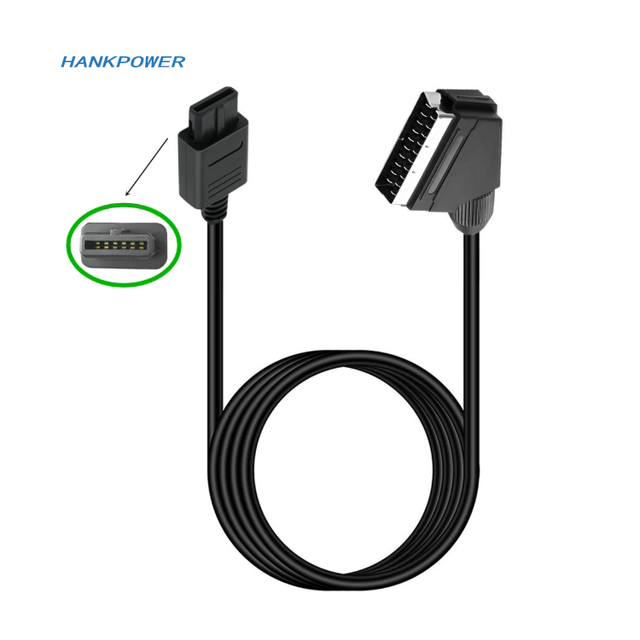 1.8m RGB SCART RGB AV Cable Lead Cord for SNES Gamecube N64 NTSC Console Retro Gaming