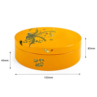 Boîte conteneur de luxe en fer blanc de forme elliptique imprimée double face personnalisée barre de bain petit emballage métallique peut savon boîte ovale en fer blanc
