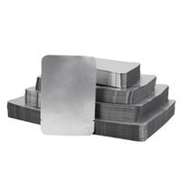 Sachet d'emballage laminé personnalisé avec logo imprimé, en aluminium plat, scellable à chaud, à trois soudures latérales, résistant à l'humidité, jetable