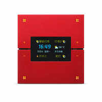 Interrupteur intelligent multifonctionnel Tuya Zigbee pour rideaux avec écran d'affichage, 8 boutons, prise en charge multilingue pour l'automatisation domestique