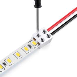 RY ขั้วต่อเทปไฟ LED แบบไม่มีบัดกรี8มม. 25ชิ้นขั้วต่อแบบสกรู2ขาตัวเชื่อมต่อเทอร์มินัลบล็อกขั้วต่อแบบนำขั้วต่อสำหรับไฟแถบ - Product Image 3