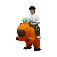 Animal Ride Costumes Capybara Costume de mascotte gonflable pour la marche et le divertissement Robe de soirée