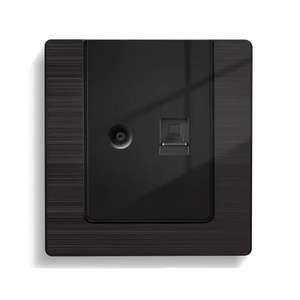 Prise murale RJ45 RJ11 standard pour câble de données TV+Internet et ordinateur - Product Image 1