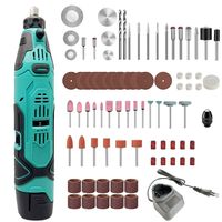106 pièces 12V contrôle de vitesse meuleuse rotative sans fil Rechargeable Mini perceuse pour sculpture sur bois polissage forage pour projets de bricolage