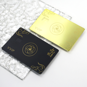 Gương đánh bóng kim loại thẻ Laser khắc thép không gỉ tùy chỉnh in ấn VIP lòng trung thành viên NFC kinh doanh thẻ kim loại - Product Image 1