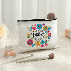 La Mejor Mamá del Mundo, Bolsa <span class=keywords><strong>de</strong></span> Maquillaje Personalizada con Diseño Español, Bolsa <span class=keywords><strong>de</strong></span> Viaje para Artículos <span class=keywords><strong>de</strong></span> Aseo, Bolsa <span class=keywords><strong>de</strong></span> Cosméticos - Product Image 4