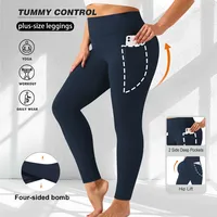 Leggings de yoga 2025 en polyester élasthanne couleur unie, brossés double face, coupe ajustée, taille haute, extensibles dans les quatre sens