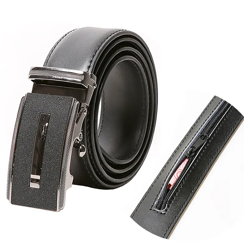 Ceinture d'argent pour enfants, accessoire de sécurité discret, poche discrète, pour voyage, noire