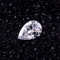 Diamant de laboratoire en forme de poire, couleur D, certifié IGI, CVD HPHT, pierre en vrac, clarté VVS, origine CN, bague personnalisée