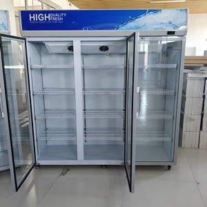Thiết bị thương mại siêu thị cửa kính đồ uống Showcase tủ lạnh hiển thị tủ lạnh - Product Image 3