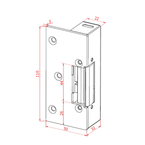Verrou électrique à catodique fermé (NO ou NC) 12V CC, à utiliser avec les anciennes serrures mécaniques, système de contrôle d'accès, verrou à montage en surface - Product Image 5