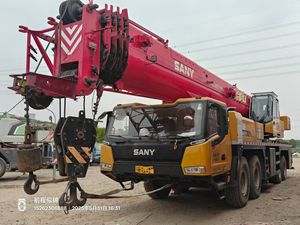 Grue sur camion SANY 100t d'occasion, équipement de construction hydraulique avec moteur et boîte de vitesses en bon état - Product Image 3