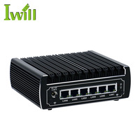 IWILL Ibox-501 N13 Tarjeta de Red de 6 Gigabit Ethernet, Firewall, Microappliance, Accesorios Linux