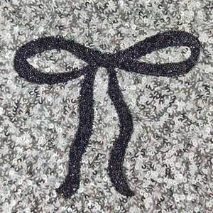 Bolsa de compras con panel lateral de lazo negro - Product Image 1