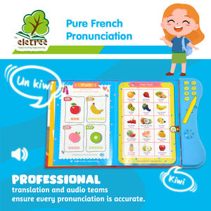 เครื่องอ่าน2<span class=keywords><strong>ภาษา</strong></span>ฝรั่งเศสสำหรับเด็ก Eletree พร้อมปากกาของเล่นอิเล็กทรอนิกส์ - Product Image 4