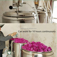 Distillateur de parfum facile à utiliser pour usage domestique, appareil de distillation à la vapeur, machine d'extraction d'huile essentielle d'immortelle