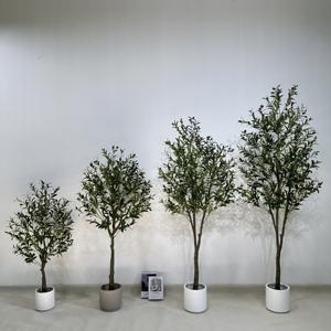 Usine <span class=keywords><strong>prix</strong></span> de gros taille personnalisée <span class=keywords><strong>olivier</strong></span> artificiel bonsaï fausse plante pour la maison Restaurants hôtel bureau décoration - Product Image 2