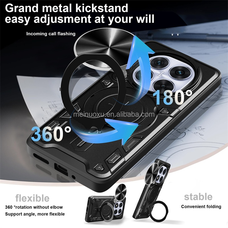 For Xiaomi 14T Pro 5G Case Magnetic Ring Armor Camera Lens Protect - View #7