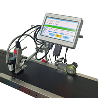 Machine d'impression automatique de code de lot de date, imprimante Tij, machine à jet d'encre en ligne avec convoyeur pour boîtes de carton, sacs en papier, étiquettes