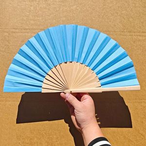 Abanico Plegable de Bambú Vintage de 8 Pulgadas Personalizable, Pintado a Mano, Ecológico, en Blanco, para Decoración del Hogar, Regalos Empresariales, Recuerdos, Amor - Product Image 4