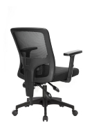 Chaise de bureau ergonomique à dossier mi-haut, pivotante, confortable, en maille, avec appui-tête réglable, moderne, pour ordinateur et école