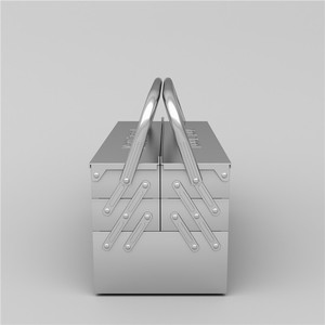 Kotak Peralatan Lipat 3 Tingkat dari Baja Anti Karat untuk Aplikasi Garasi/Bengkel - Product Image 3