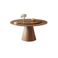 Ensemble de table à manger moderne de style européen avec plateau tournant, mobilier de maison pour appartement, assemblé, durable, écologique, utilisation hôtelière, taille standard