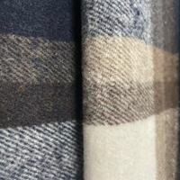 Chine Textile mode motif à carreaux en gros tissé Polyester laine Tweed tissu pour manteau d'hiver