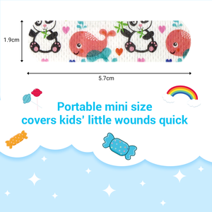 BLUENJOY, vendaje <span class=keywords><strong>de</strong></span> dedo impreso personalizado, Bandaid <span class=keywords><strong>de</strong></span> dibujos animados para niños, botiquines <span class=keywords><strong>de</strong></span> primeros auxilios no tejidos transpirables, yeso para heridas - Product Image 5