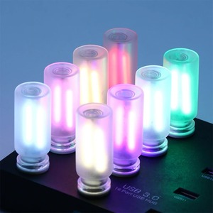 Luz Ambiental para Coche con Efecto Esmerilado, Bombilla LED con Control Táctil USB, Lámpara Incandescente, Decoración Nocturna para Dormitorio - Product Image 3