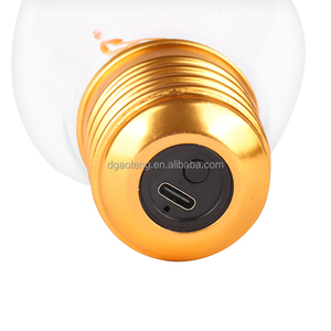 USB ánh sáng bóng đèn dây tóc E26 E27 cơ sở trang trí dẫn bóng đèn cổ điển có thể sạc lại dẫn bóng đèn - Product Image 6